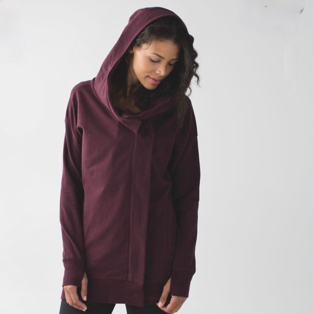Lululemon Wrap Up Jacket. Maroon color.